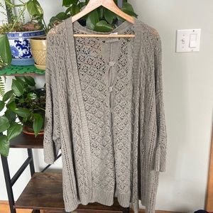 Maurices Grey Womens Cardigan- Size 3X